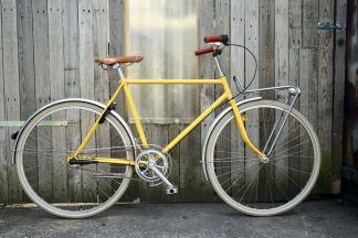 retro fiets Humphrey geel